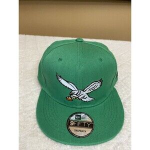 New Era 59Fifty Philadelphia Eagles Embroidered Logo Green Snap Back Hat